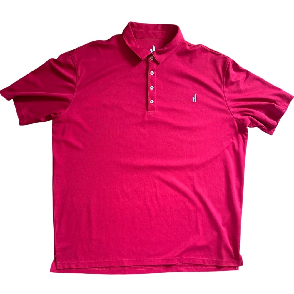 Johnnie-O Prep-Formance Polo Shirt Mens XXL Hot Pink Short Sleeve Golf Top